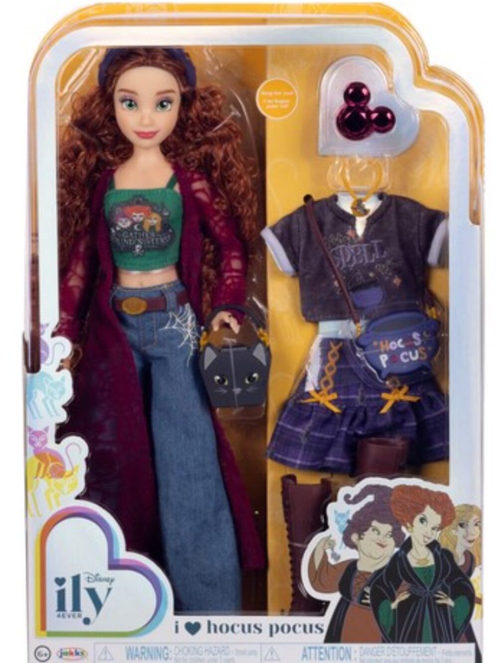 Disney Hocus Pocus IIY 4Ever Doll - Burgundy Hair, Green Top, Purple Coat